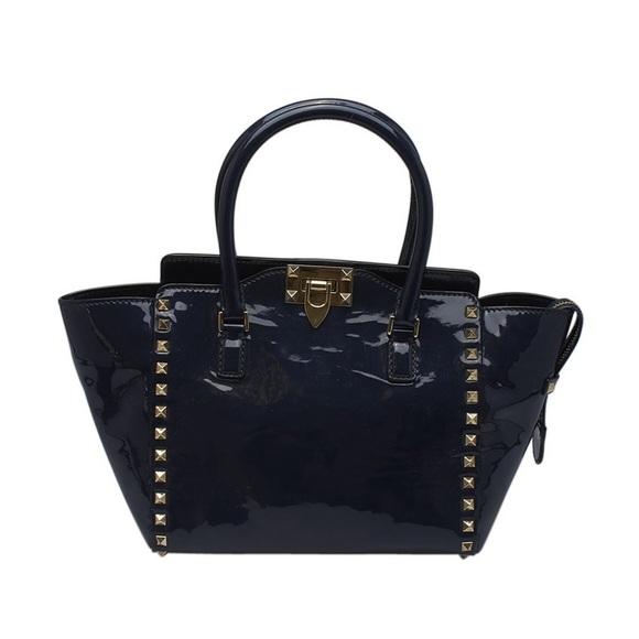 Valentino Rockstud Dark Blue tote bag - Picture 2 of 10
